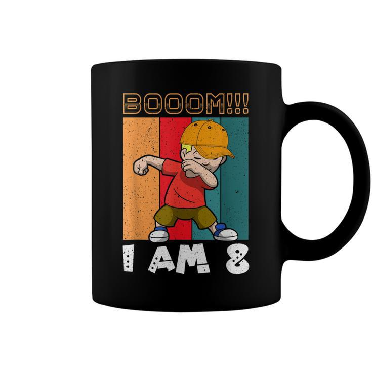Vintage Dabbing Boy I Am 8 Funny 8Th Birthday  For Boys  Coffee Mug