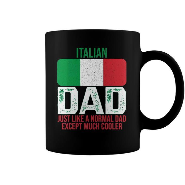 Vintage Italian Dad Italy Flag Design For Fathers Day Coffee Mug
