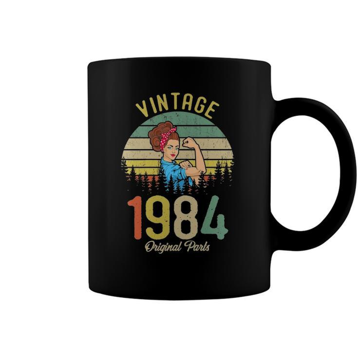 Vintage Made In 1984 38Th Birthday Gift Idea Original Parts Coffee Mug