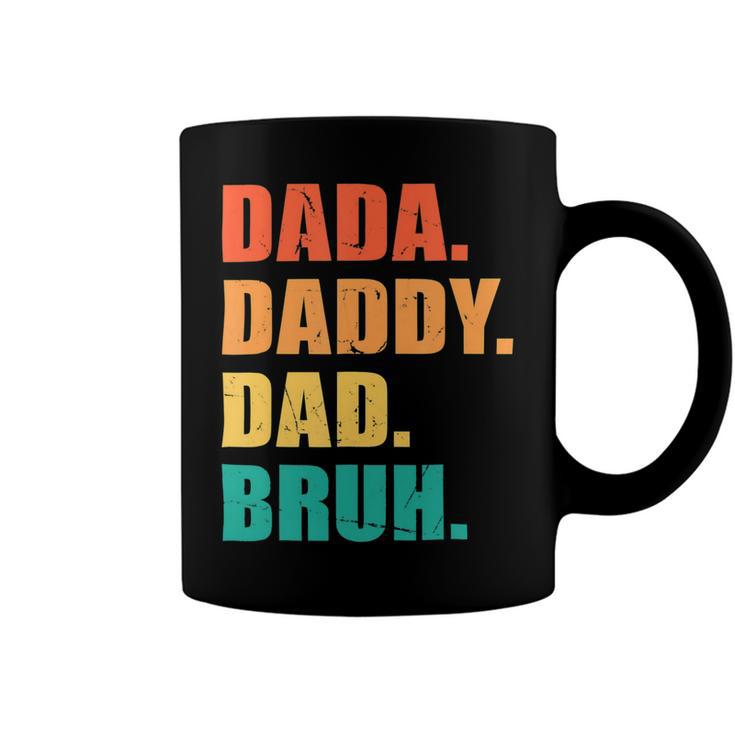 Vintage Retro Fathers Day Outfit Dada Daddy Dad Bruh 8 Shirt Coffee Mug