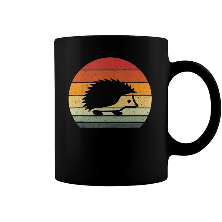 Vintage Retro Sunset Hedgehog Lovers Gift Coffee Mug