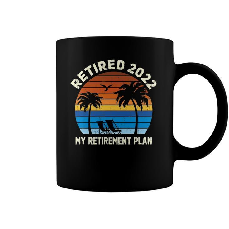 Vintage Sun Island Retirement Plan 2022 Graphic Coffee Mug