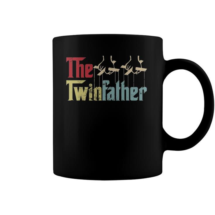 Vintage The Twinfather Happy Fathers Day Proud Dad Of Twins Coffee Mug