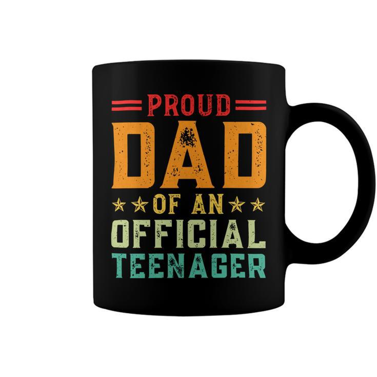 Vintage Thirteen Retro Proud Dad Of An 544 Shirt Coffee Mug