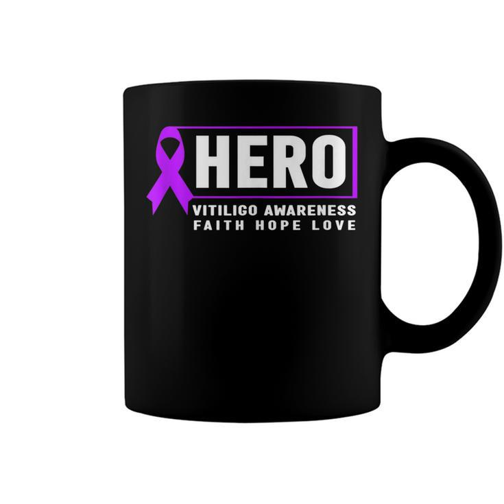 Vitiligo Awareness Hero  - Purple Vitiligo Awareness  Coffee Mug