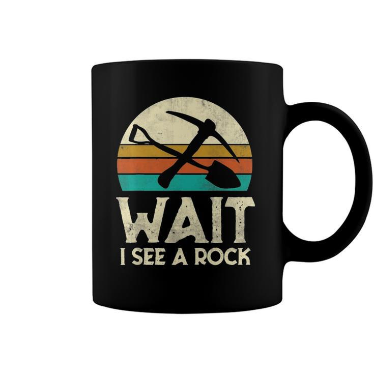 Wait I See A Rock Funny Geologist Gift Science Retro Geology Coffee Mug