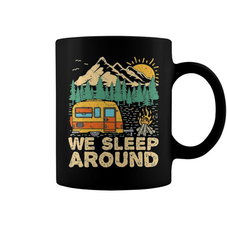 We Sleep Funny Camping Coffee Mug