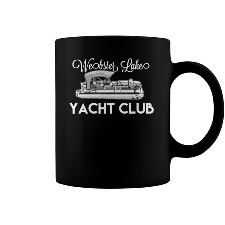 Webster Lake Yacht Club Pontoon Boat Coffee Mug