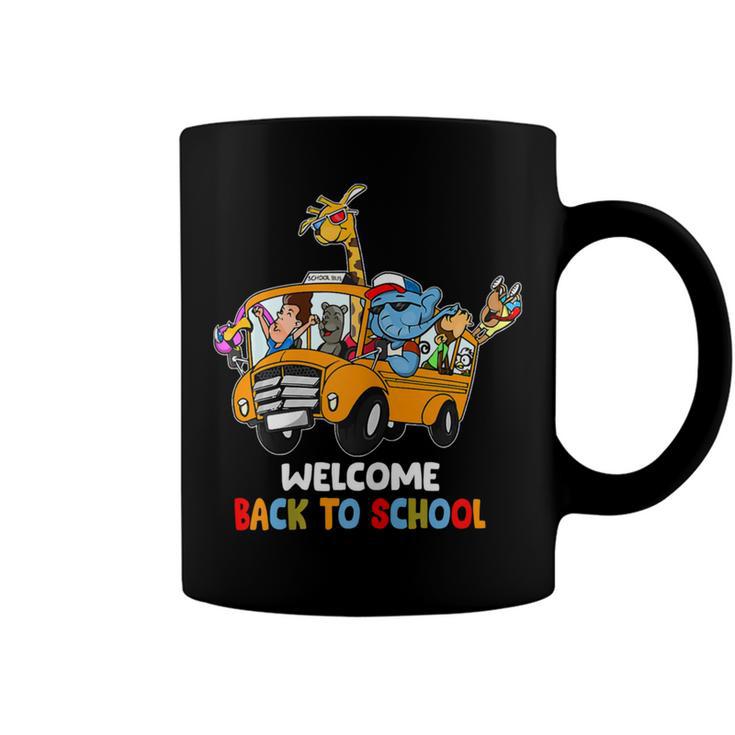 Welcome Back To School Zoo Animal Bus 477 Shirt Coffee Mug