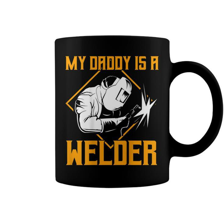 Welder Gifts Welding Design On Back Of Clothing  V3 Coffee Mug