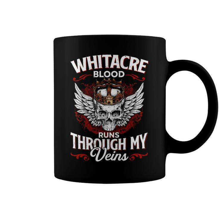 Whitacre Blood Runs Through My Veins Name Coffee Mug