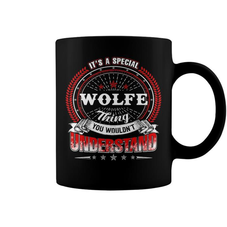 Wolfe Shirt Family Crest Wolfe T Shirt Wolfe Clothing Wolfe Tshirt Wolfe Tshirt Gifts For The Wolfe  Coffee Mug