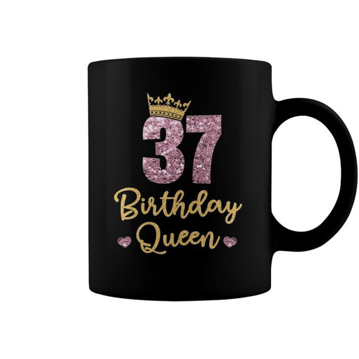 Womens 37 Birthday Queen 37Th Birthday Queen 37 Years Gift Coffee Mug