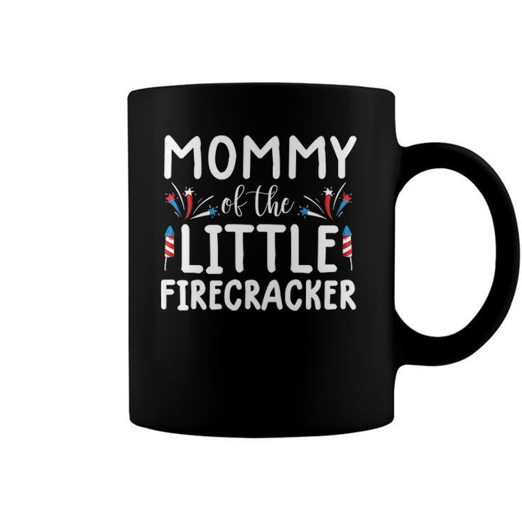 Womens 4Th Of July S For Women Mommy Of The Little Firecracker Coffee Mug