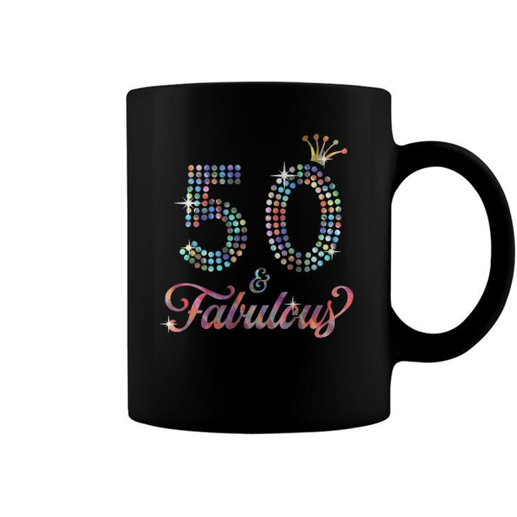 Womens 50 & Fabulous 1972 50Th Celebration For Ladies Coffee Mug