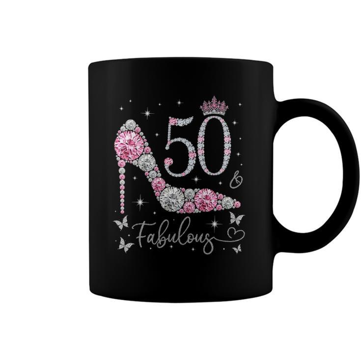 Womens 50 & Fabulous 50 Years Old And Fabulous 50Th Birthday Coffee Mug