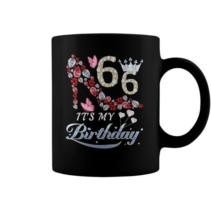 Womens 66 Years Old Its My 66Th Birthday Funny Shoes For Women Coffee Mug