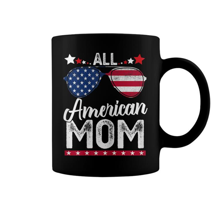 Womens All American Mom 4Th Of July  Mothers Day Women Mommy  Coffee Mug
