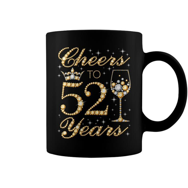 Womens Cheers To 52 Years 52Nd Queens Birthday 52 Years Old Coffee Mug