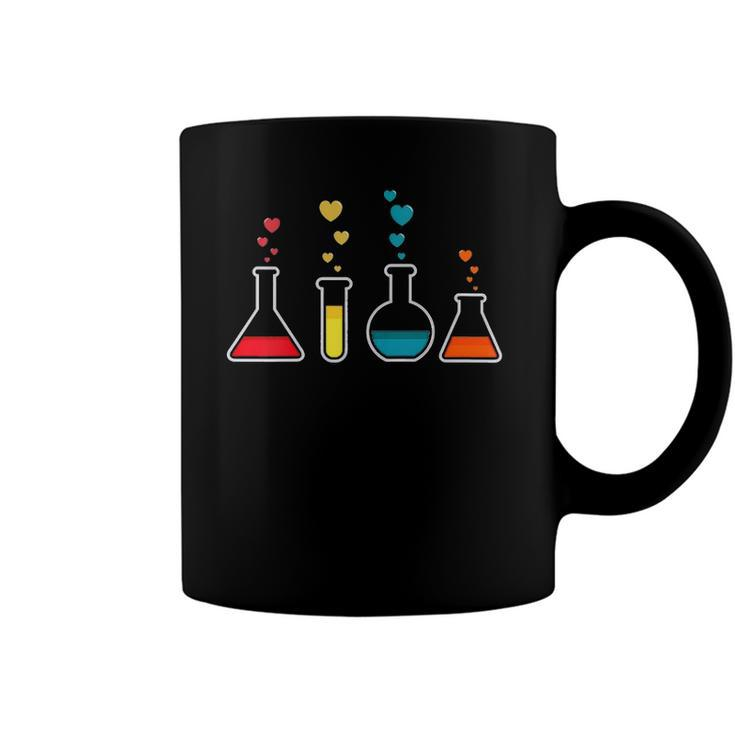 Womens Cute Chemistry Hearts Science Valentines Gift Nerd Coffee Mug