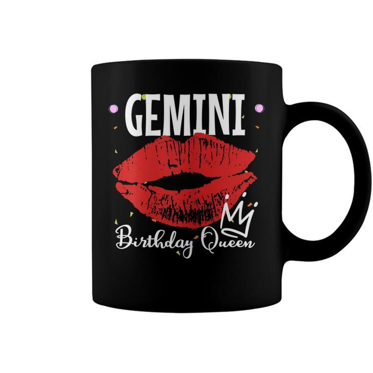 Womens Gemini Birthday Queen  Coffee Mug