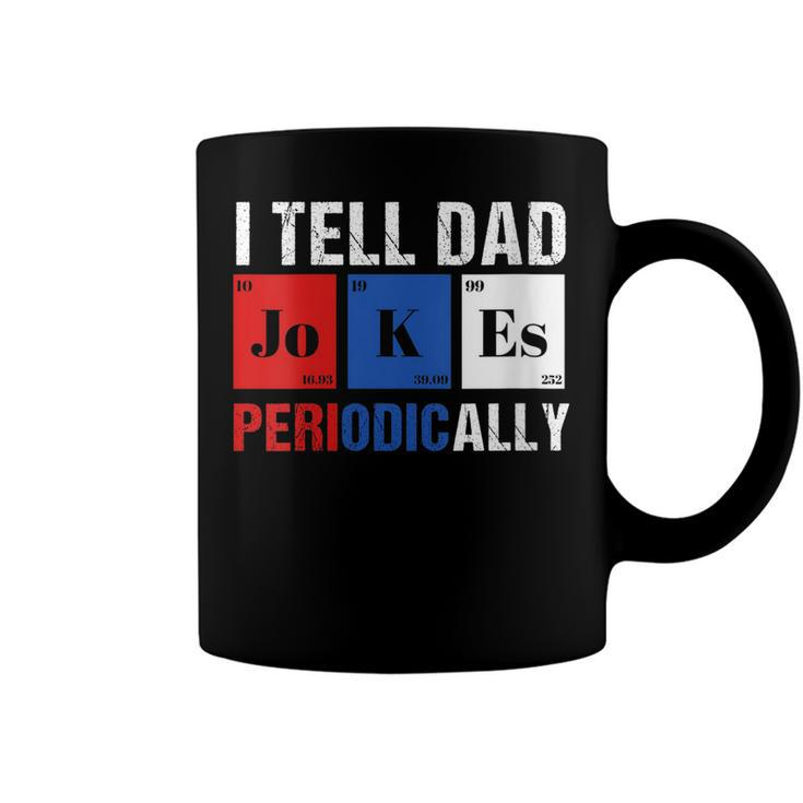Womens I Tell Dad Jokes Periodically  4Th Of July Patriotic  Coffee Mug