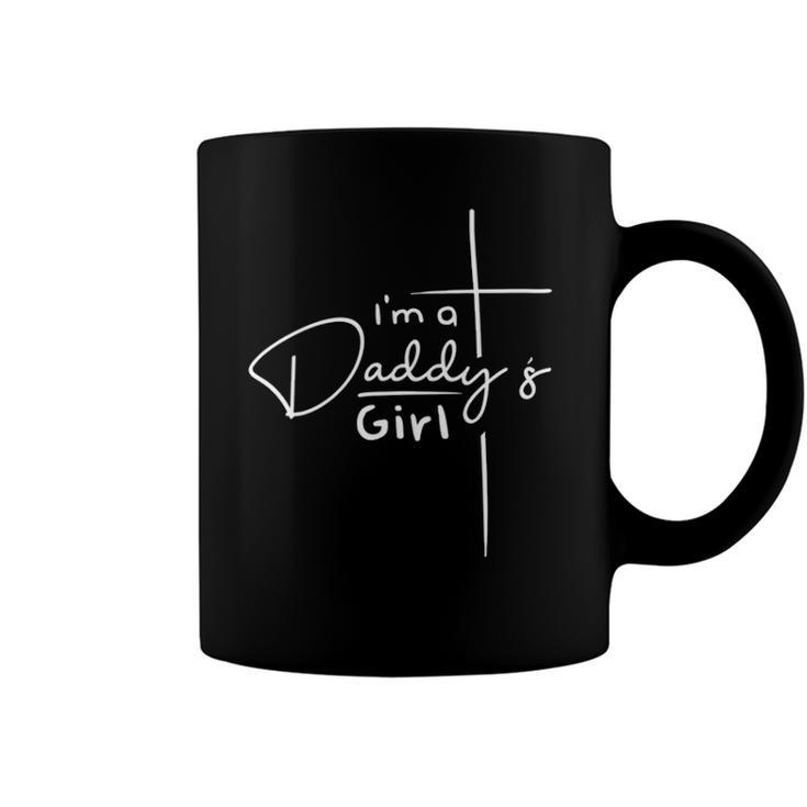Womens Im A Daddys Girl - Christian Gifts - Funny Faith Based V-Neck Coffee Mug