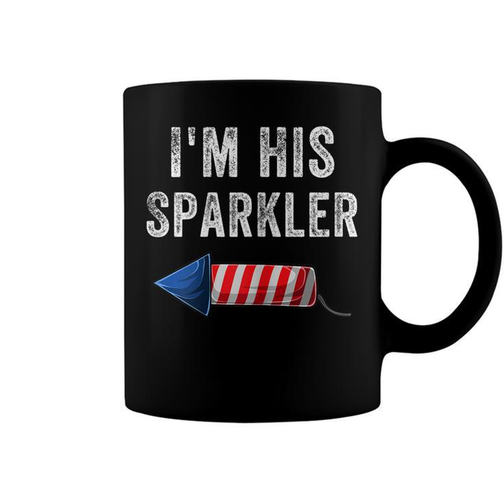 Womens Im His Sparkler His And Her 4Th Of July Matching Couples  Coffee Mug