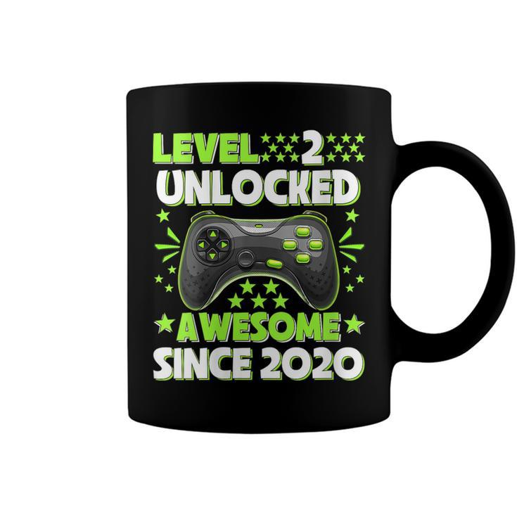 Womens Level 2 Unlocked Awesome 2020 Video Game 2Nd Birthday  Coffee Mug
