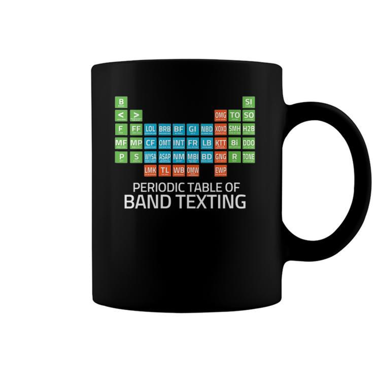 Womens Marching Band Periodic Table Of Band Texting Elements Funny  Coffee Mug