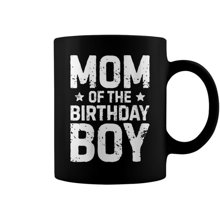 Womens Mom Of The Birthday Boy Funny Mother Mama Family Matching  Coffee Mug