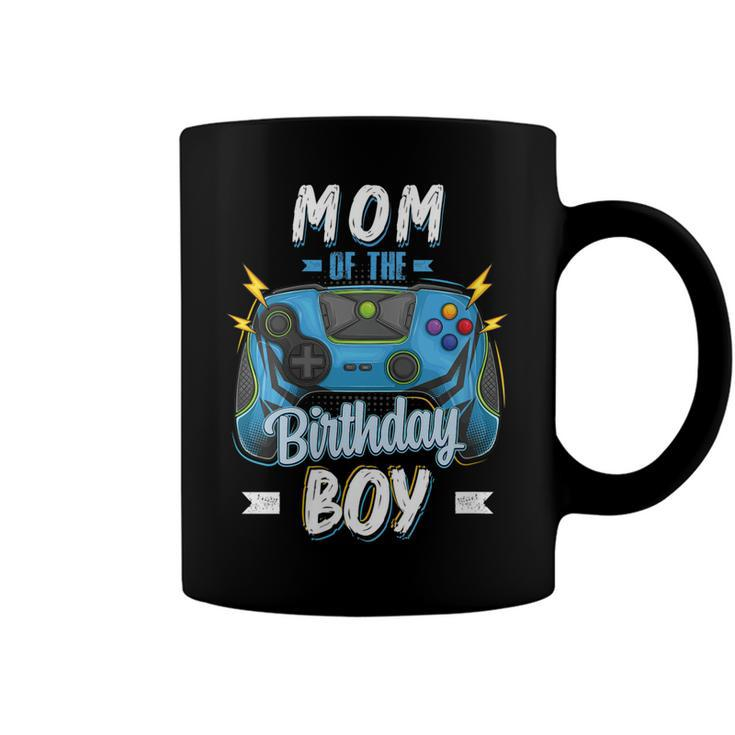 Womens Mom Of The Birthday Boy Matching Family Video Gamer Party  Coffee Mug