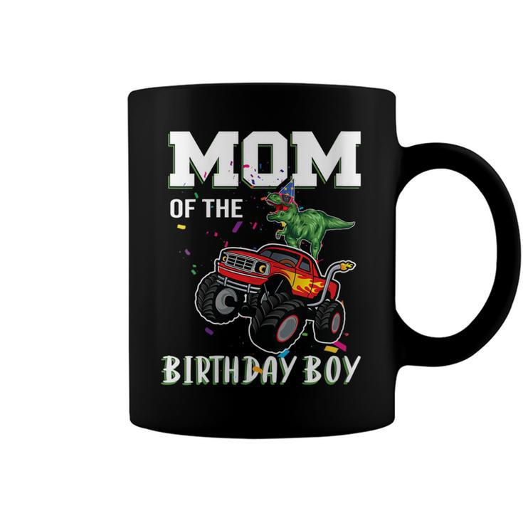Womens Mom Of The Birthday Boy Your Funny Monster Truck Birthday  Coffee Mug