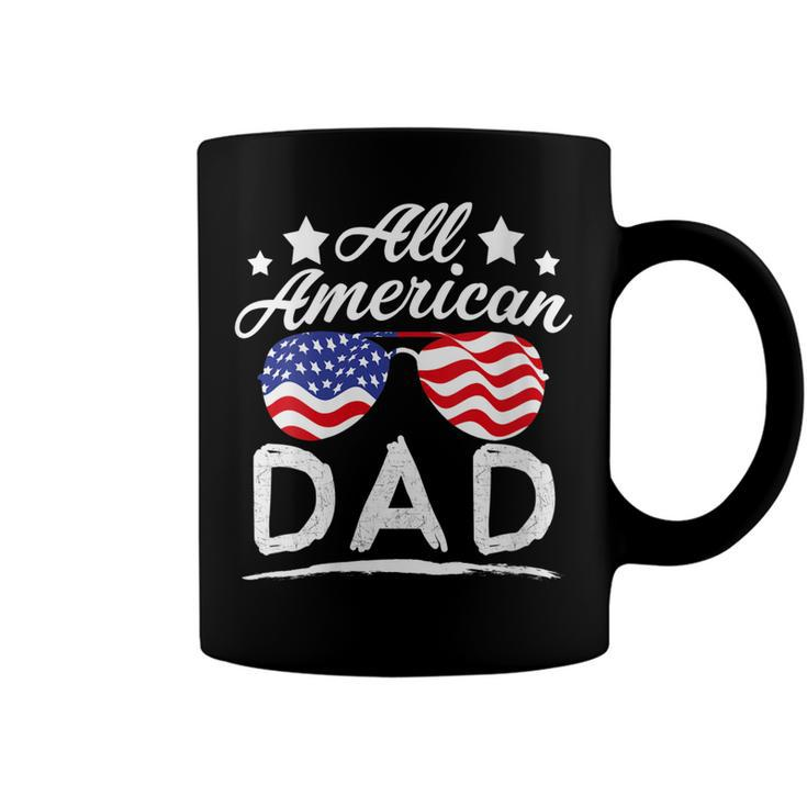 Womens Patriotic All American Dad Father 4Th Of July Dad  Coffee Mug