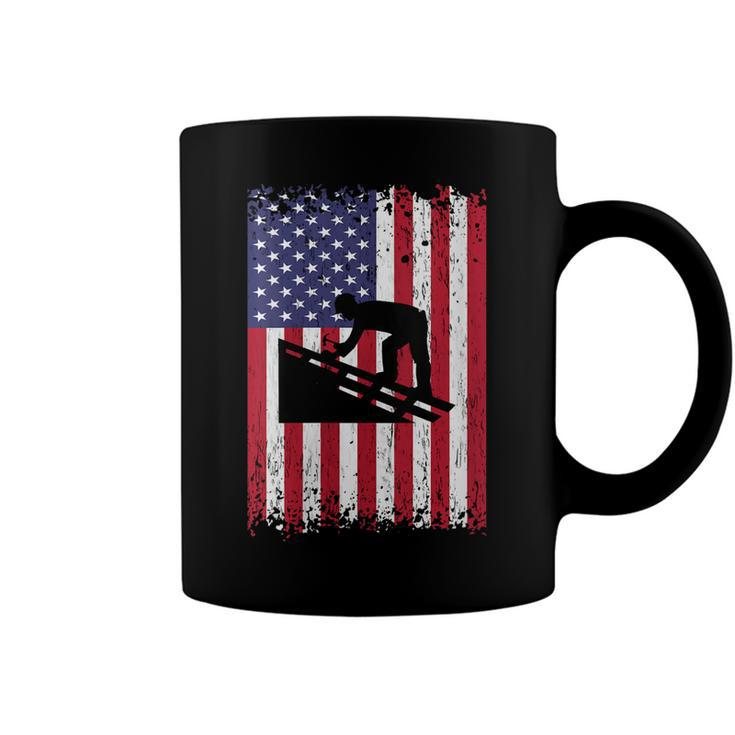 Womens Roofer Dad Usa Flag Patriotic 4Th Of July Gift  Coffee Mug