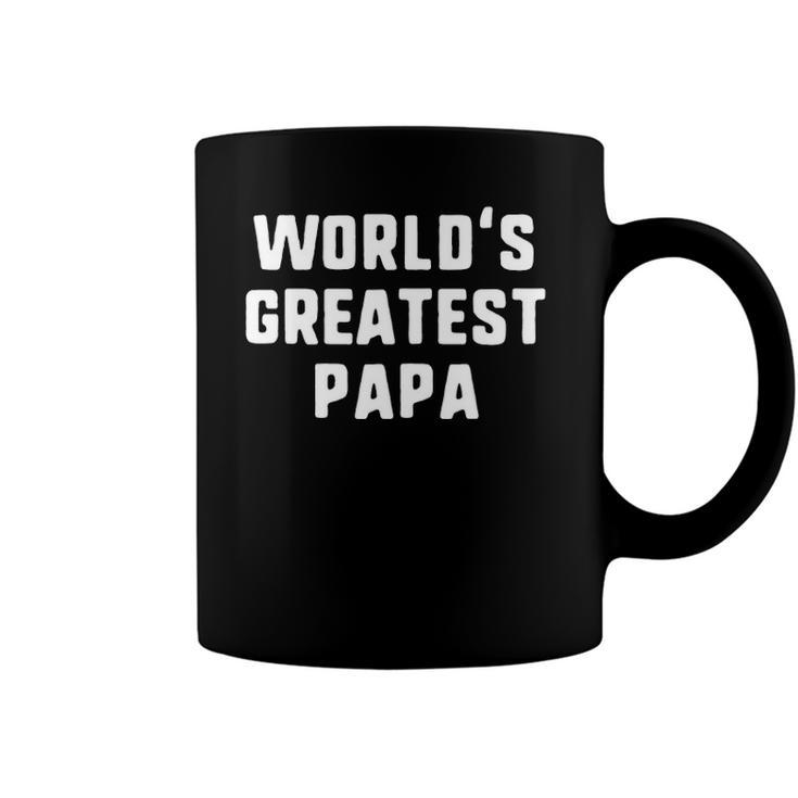 Worlds Greatest Papa Funny Gift Christmas Coffee Mug