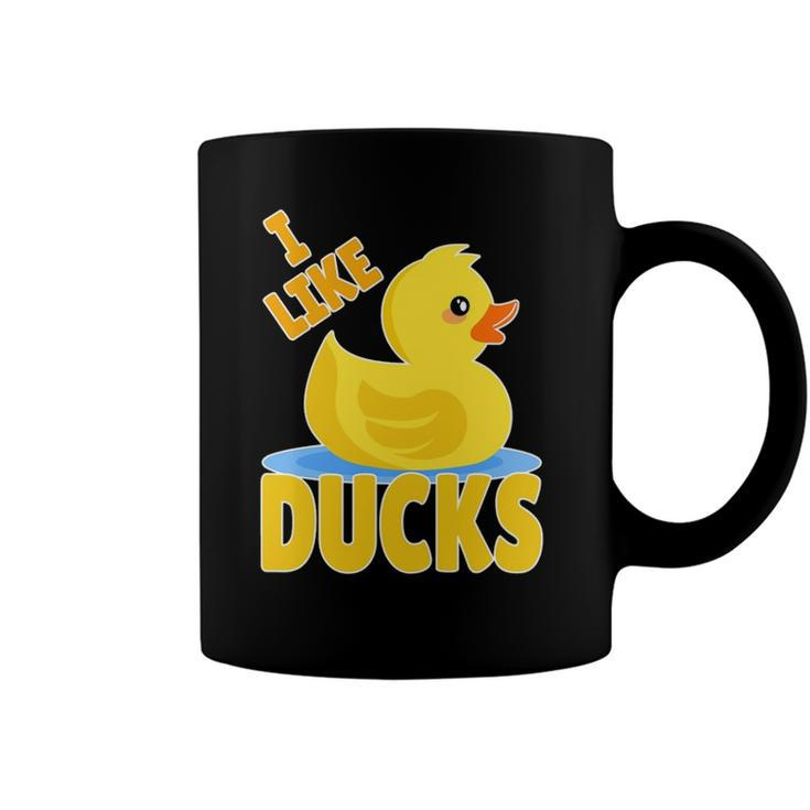 Yellow Rubber Duck Squeaker Duck I Like Ducks Coffee Mug