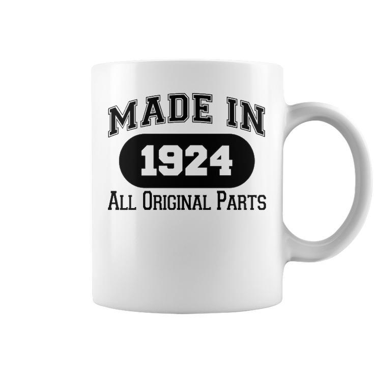 1924 Birthday   Made In 1924 All Original Parts Coffee Mug