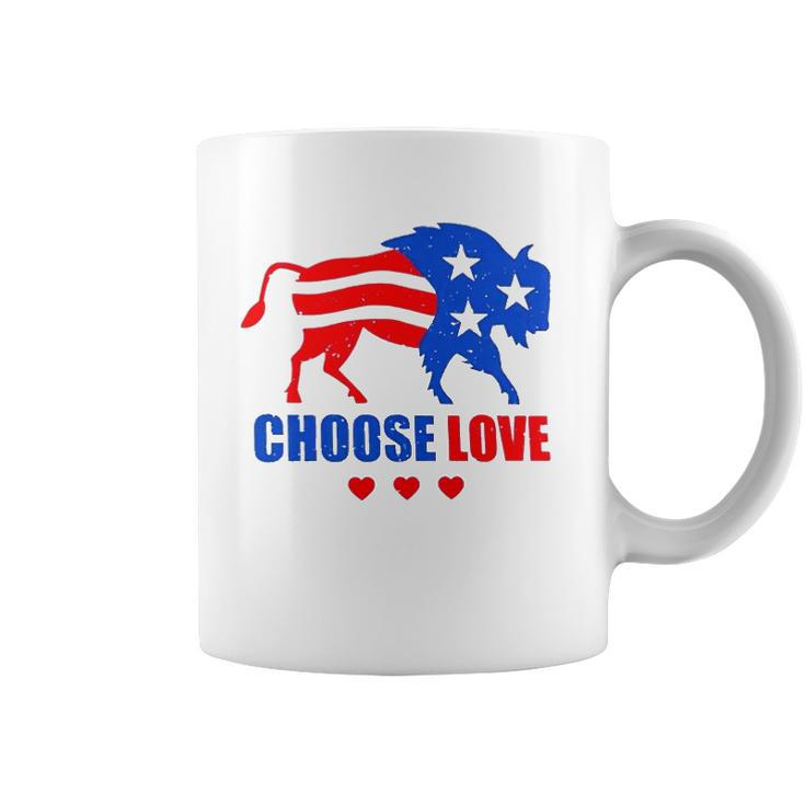2022 Choose Love Buffalo Give Hope And Share Grief Heart Coffee Mug