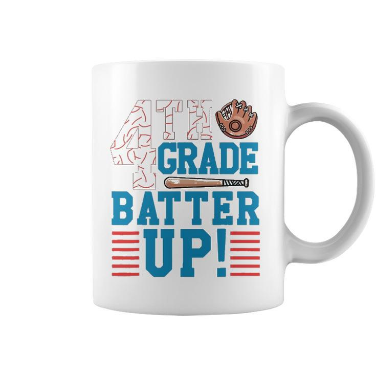 4Th Grade Batter Up Back To School For Baseball Player Boys Coffee Mug