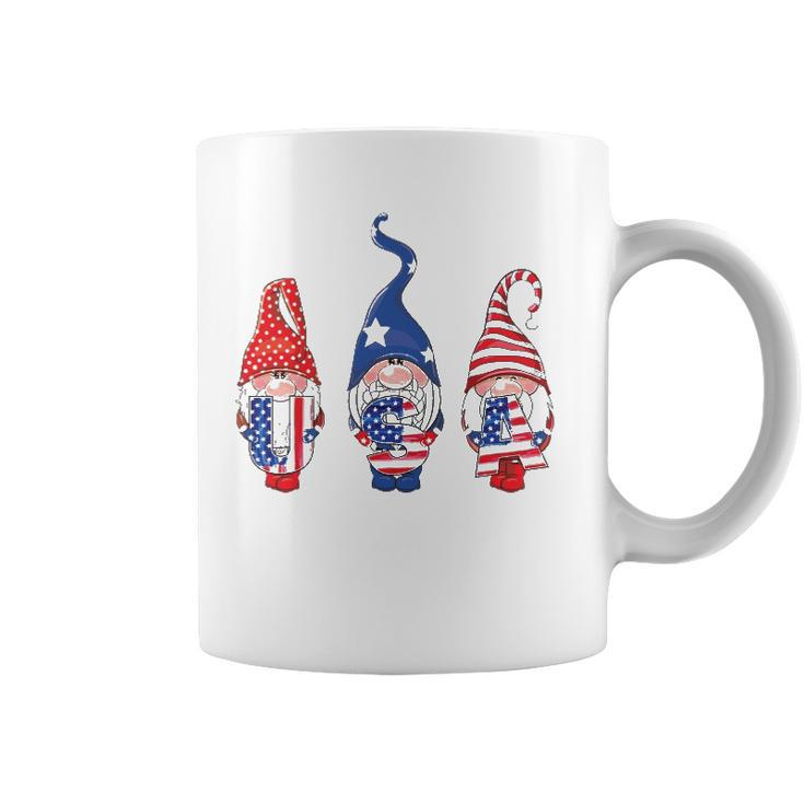 4Th Of July American Flag Gnomes Women Men Girls Boys Kids Coffee Mug