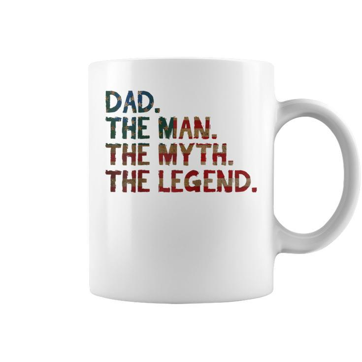 4Th Of July Fathers Day Gift - Dad The Man The Myth  Coffee Mug