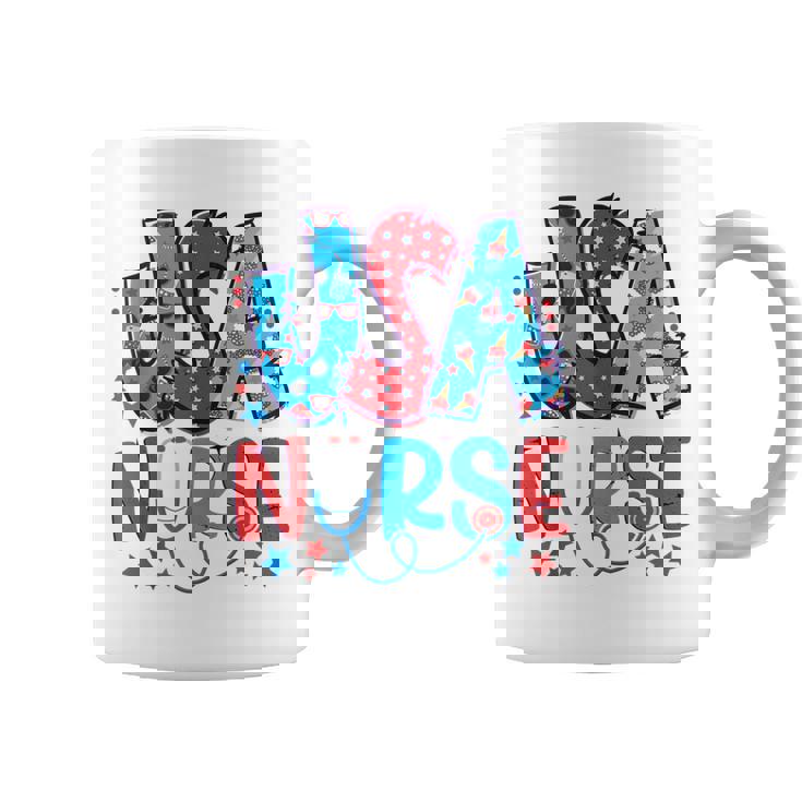 4Th Of July Usa Nursery American Nurse 2022 Patriotic Nurse  Coffee Mug
