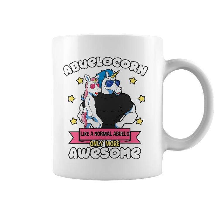 Abuelocorn 1 Kid Fathers Day Abuelo Unicorn Granddaughter Coffee Mug