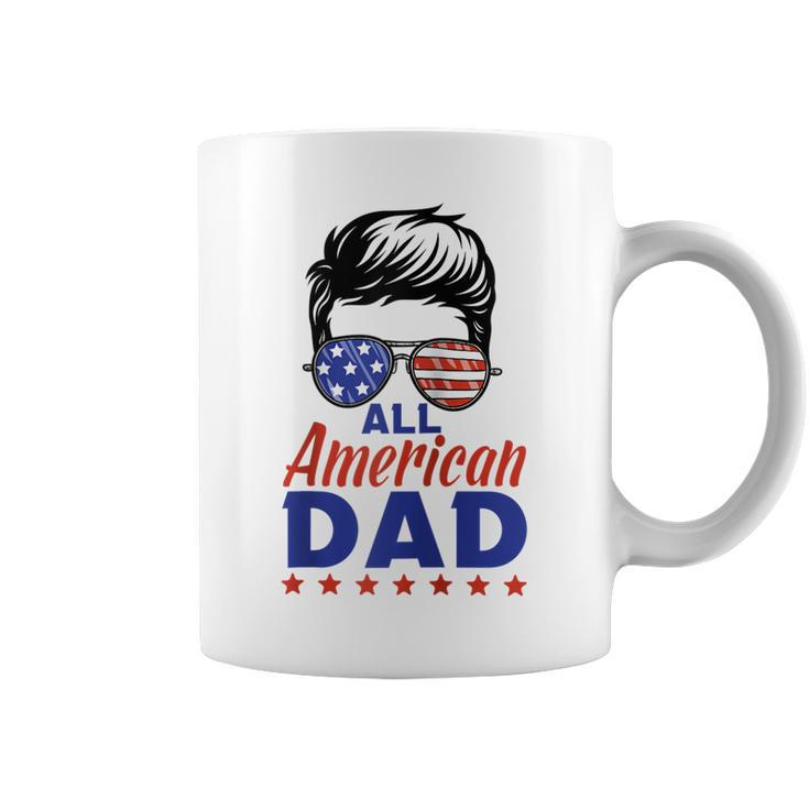 All American Dad 4Th Of July Fathers Day Matching Family  Coffee Mug