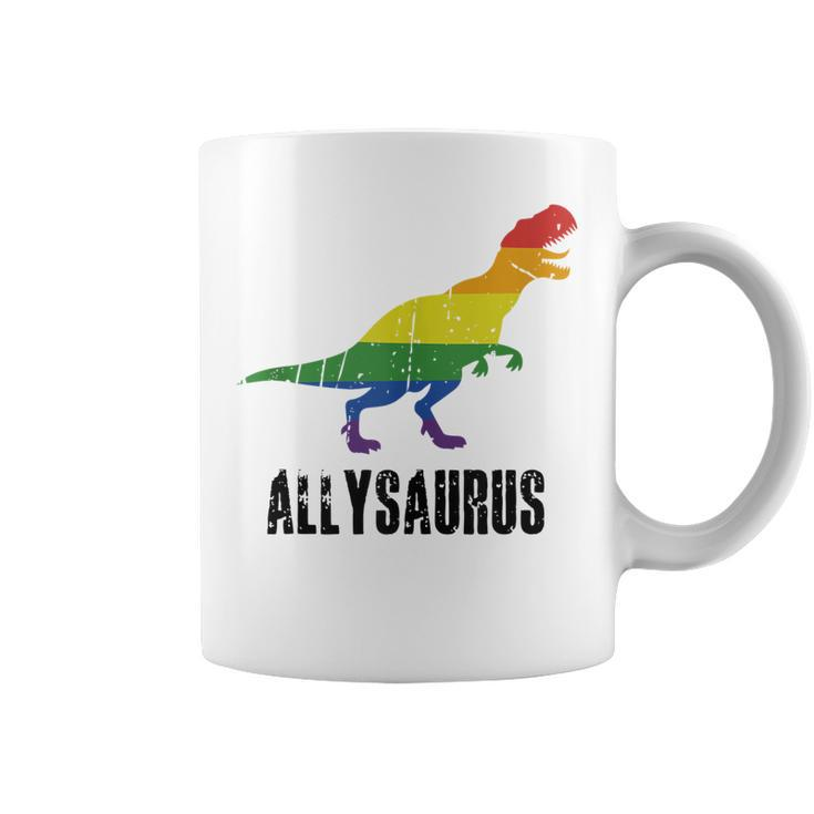 Allysaurus Ally Pride Gay Pride Lgbt Allysaurus  Coffee Mug