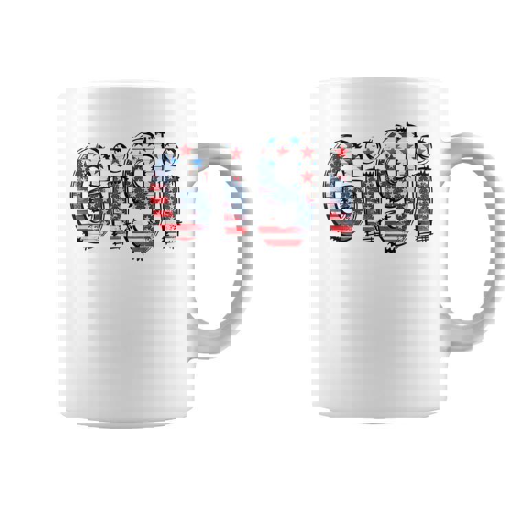 America Gigi Retro American Flag Patriotic Gigi 4Th Of July  Coffee Mug