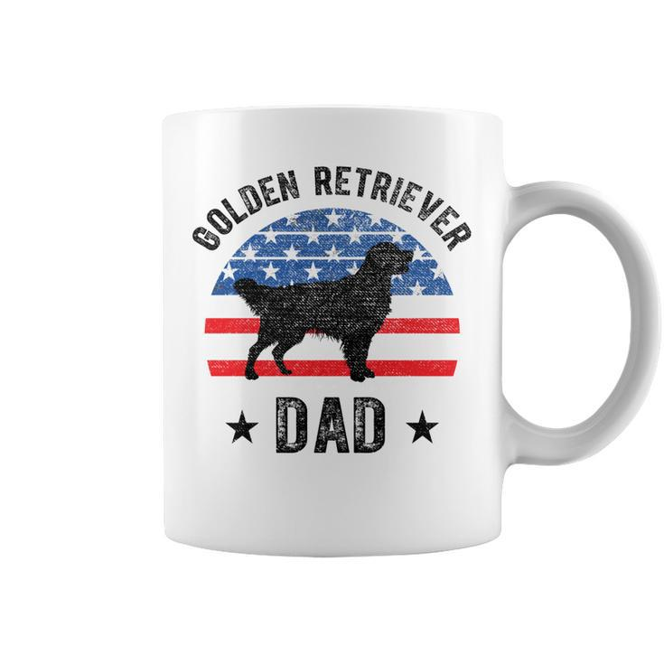 American Flag Golden Retriever Dad 4Th Of July  V2V3 Coffee Mug