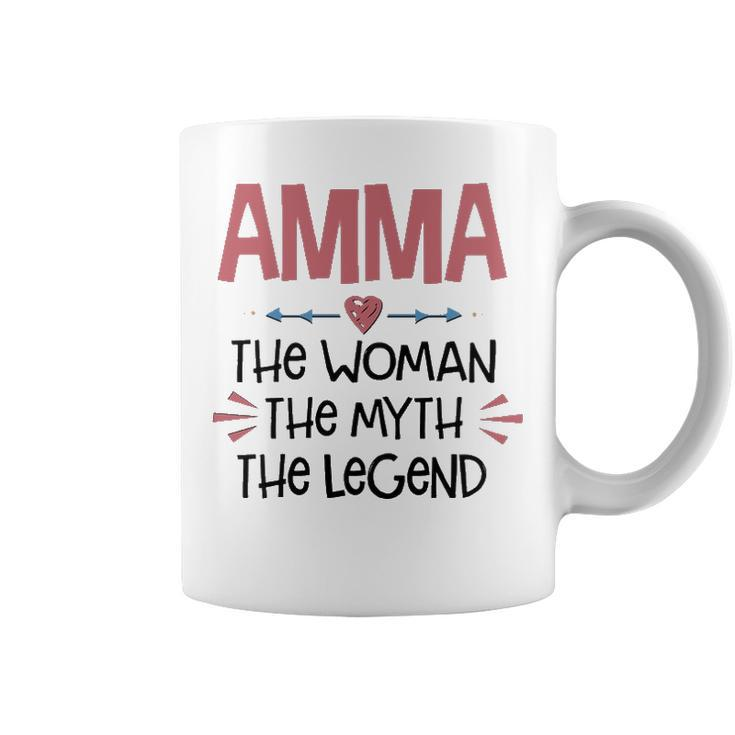 Amma Grandma Gift  Amma The Woman The Myth The Legend Coffee Mug