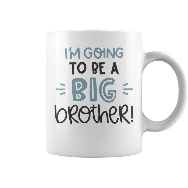 Baby Shower Text Design Im Going To Be A Big Brother Coffee Mug